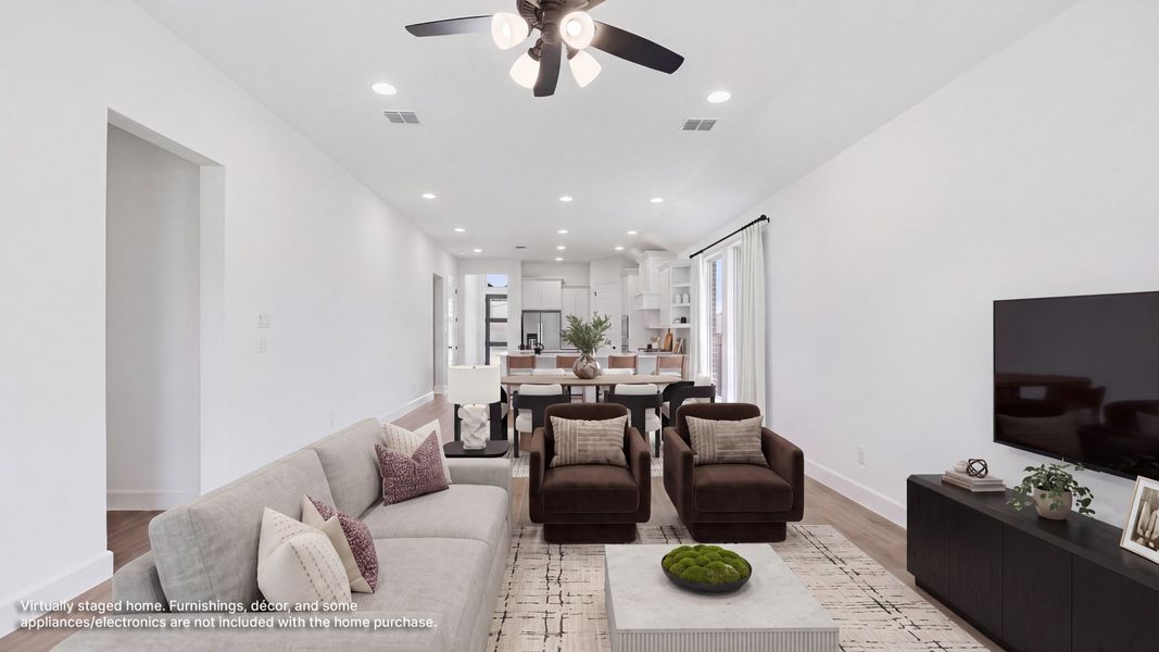 Furnished interior view inside a new home in Trinity Falls, McKinney (Image 5).