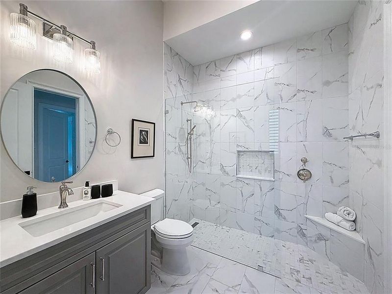 Furnished interior view inside a new home in , Reunion (Image 18).