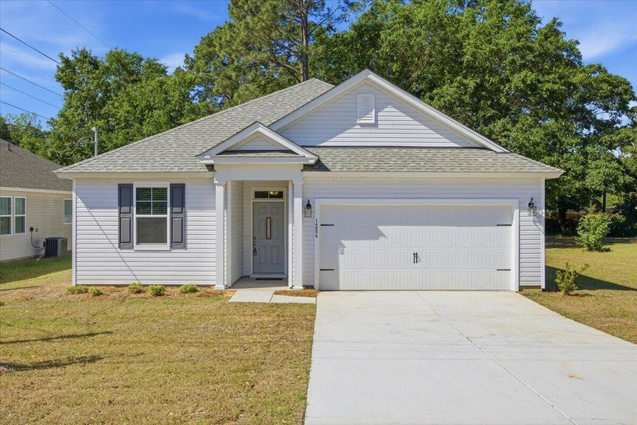 Front exterior of a new home in , Orangeburg, SC, highlighting curb appeal (Image 27).