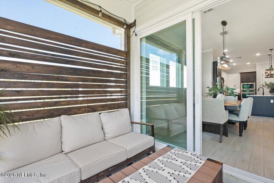 Exterior details and patio area of a home in Middlebourne 50', St. Johns (Image 24).