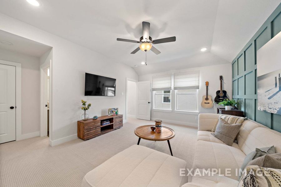 Representative furnished interior of a home built from the The Edward by Davidson Homes LLC in Lago Mar, Texas City (Image 18).