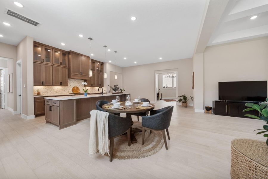 Furnished interior view inside a new home in Bridgeland 80′, Cypress (Image 5). Furnished interior view inside a new home in Bridgeland 80′, Cypress (Image 5).