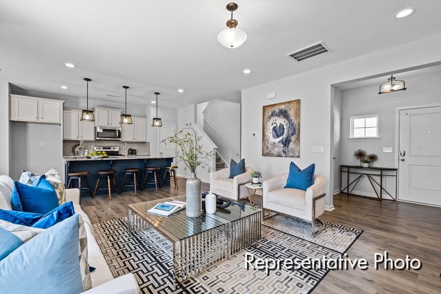 Furnished interior view inside a new home in Reedy Fork Middleton, Greensboro (Image 5).