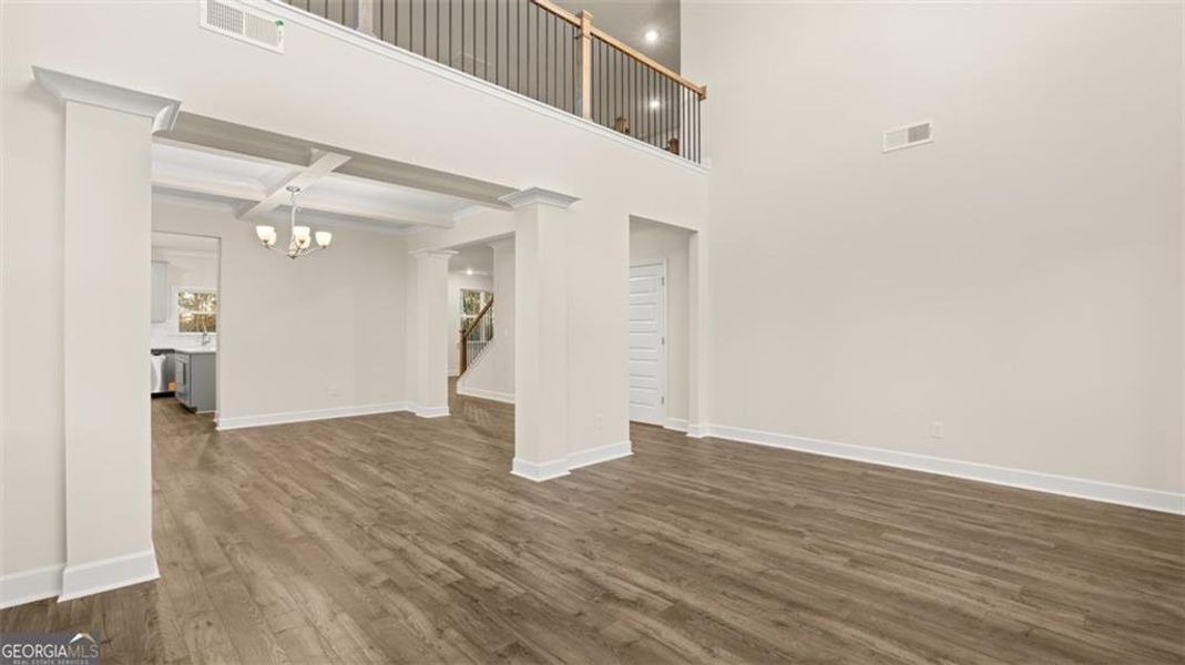 Spacious, unfurnished interior of a new home in Heritage Pointe, Senoia (Image 13). Spacious, unfurnished interior of a new home in Heritage Pointe, Senoia (Image 13).