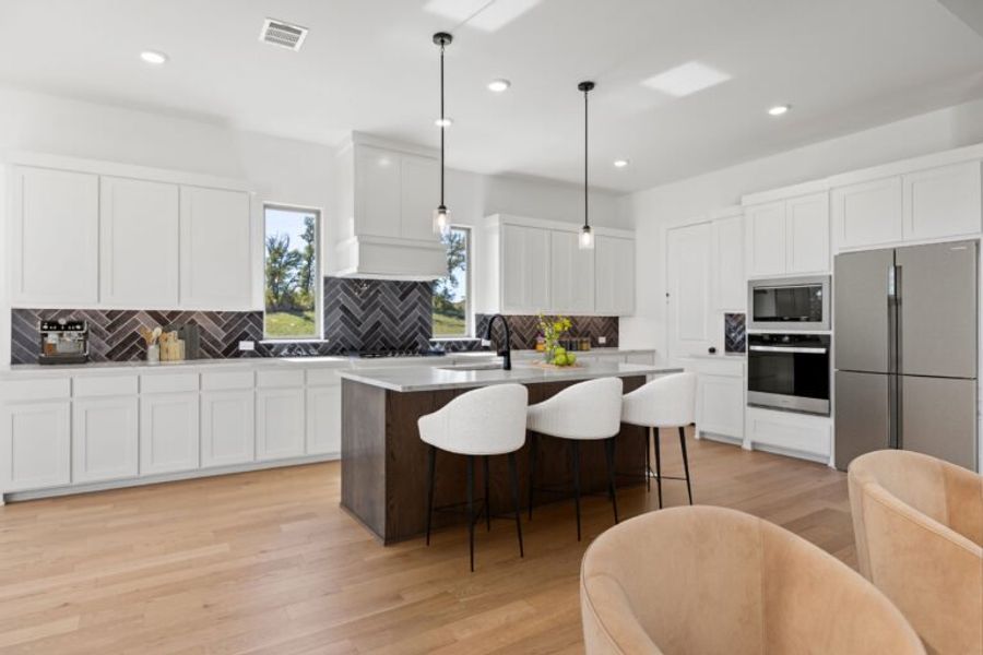 Furnished interior view inside a new home in Chatham Reserve, Providence Village (Image 4).