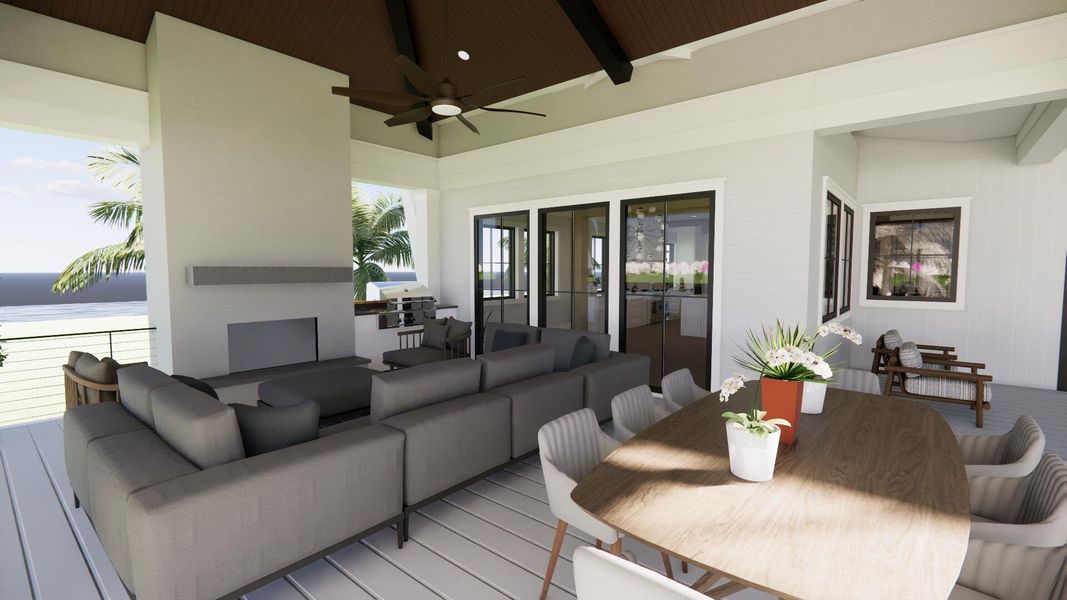 Exterior details and patio area of a home in , Isle Of Palms (Image 19).