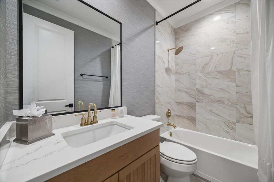 Furnished interior view inside a new home in , Katy (Image 31).