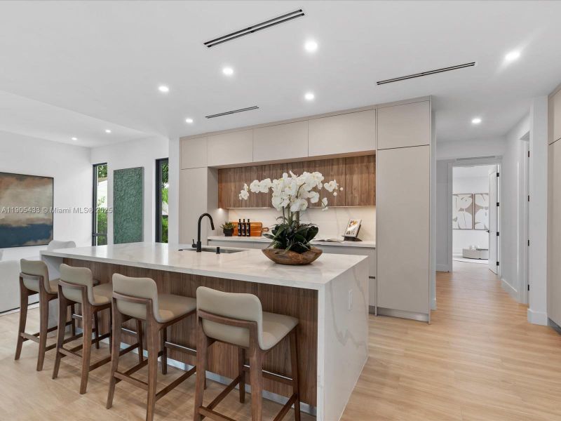 Furnished interior view inside a new home in , Miami (Image 34).