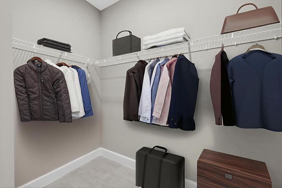 MASTER CLOSET - STAGED