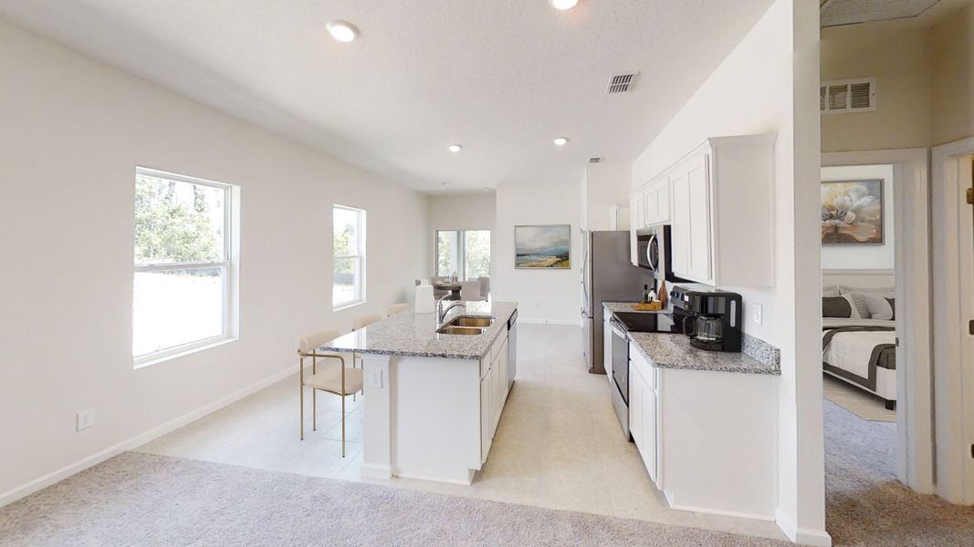 Representative furnished interior of a home built from the Odyssey by Starlight Homes in Scenic Terrace, Lake Hamilton (Image 5). Representative furnished interior of a home built from the Odyssey by Starlight Homes in Scenic Terrace, Lake Hamilton (Image 5).