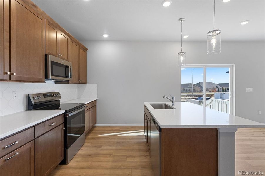Furnished interior view inside a new home in Talon Pointe, Thornton (Image 12).