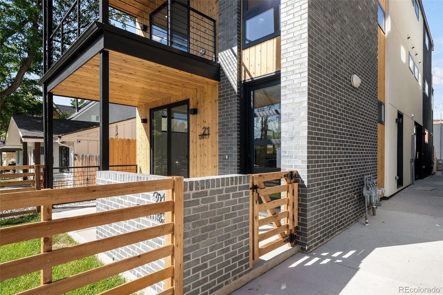 Exterior details and patio area of a home in , Denver (Image 1). Exterior details and patio area of a home in , Denver (Image 1).