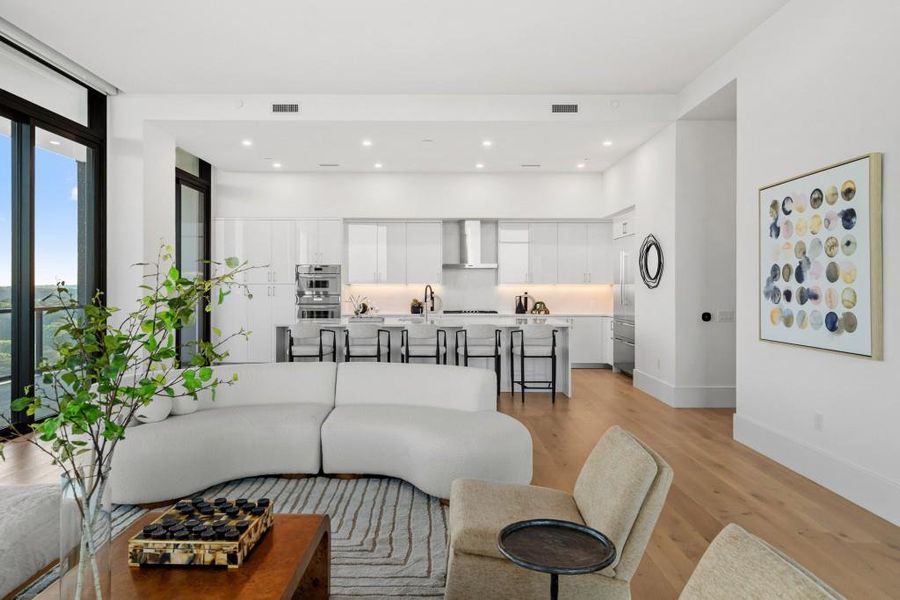 Furnished interior view inside a new home in The Dillon Buckhead, Atlanta (Image 17).
