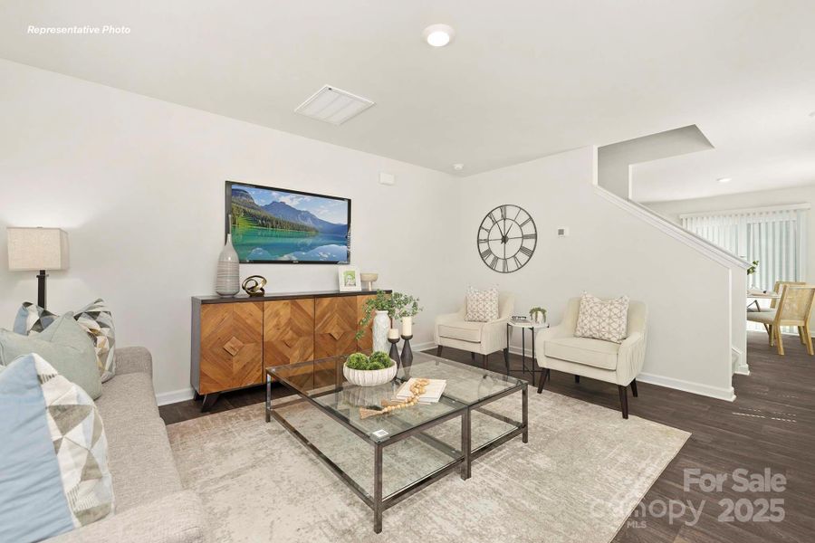 Furnished interior view inside a new home in Lakeshore at Windstone, Mooresville (Image 3). Furnished interior view inside a new home in Lakeshore at Windstone, Mooresville (Image 3).