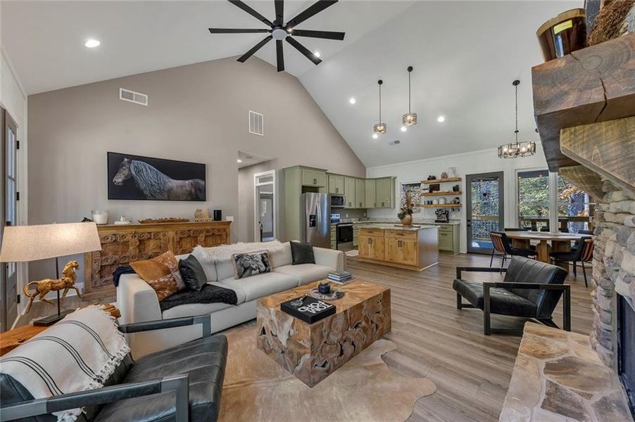 Furnished interior view inside a new home in , Talking Rock (Image 35).