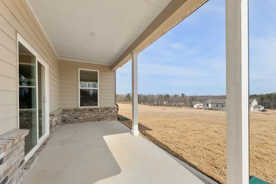A building with a concrete patio. A building with a concrete patio.