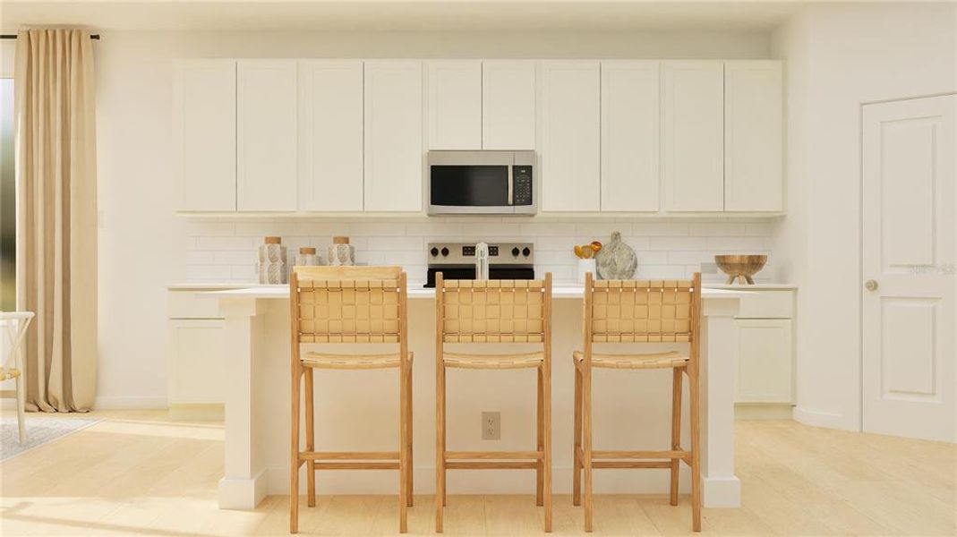 Furnished interior view inside a new home in , Clermont (Image 9).