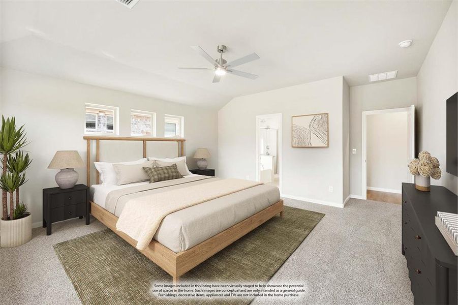 Furnished interior view inside a new home in Eagle Glen Elements, Alvarado (Image 8).