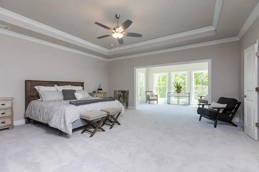 Furnished interior view inside a new home in Aberdeen, Hoschton (Image 47).