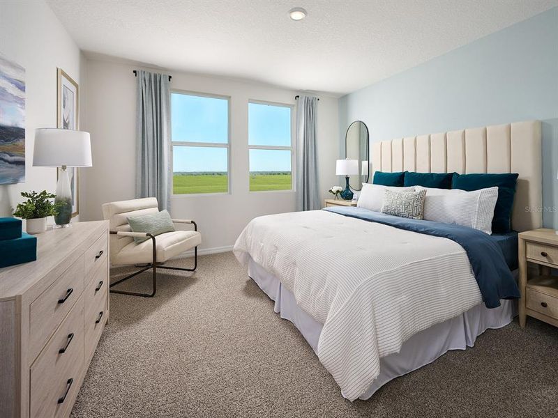 Furnished interior view inside a new home in The Grove at Stuart Crossing - Classic Series, Bartow (Image 7).