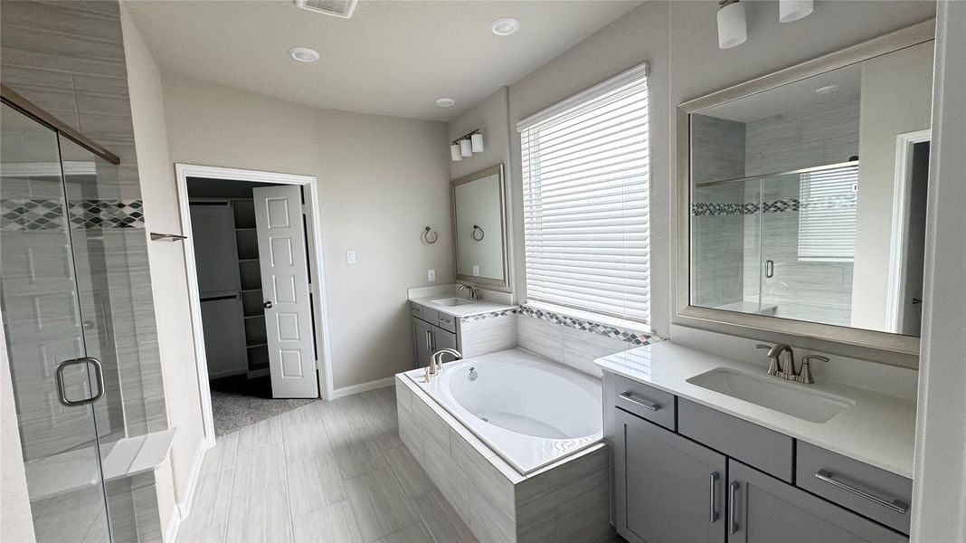 Furnished interior view inside a new home in Dunvale Village - Patio Home Collection, Houston (Image 4). Furnished interior view inside a new home in Dunvale Village - Patio Home Collection, Houston (Image 4).