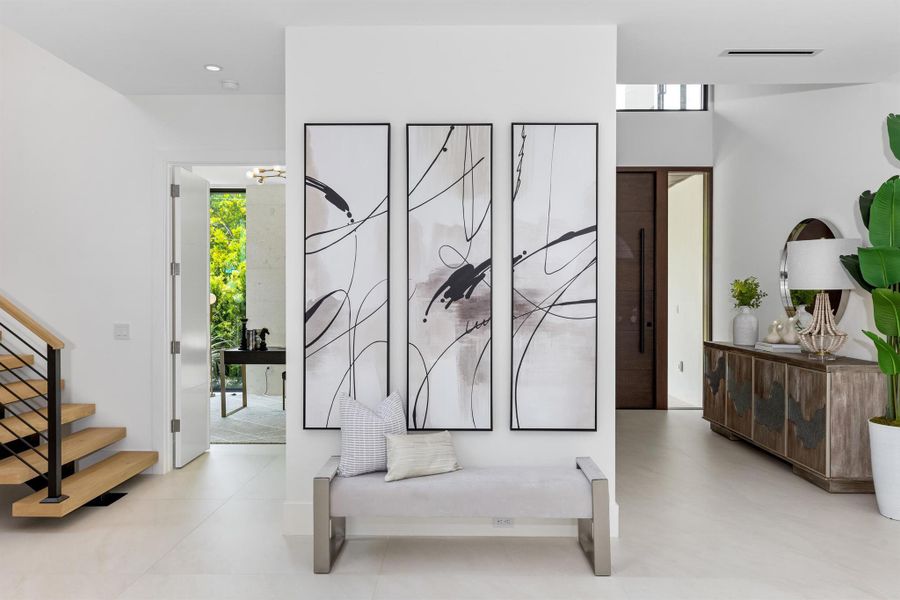 Furnished interior view inside a new home in , Boca Raton (Image 29). Furnished interior view inside a new home in , Boca Raton (Image 29).