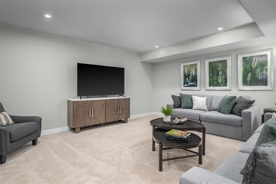 Representative furnished interior of a home built from the Caroline by Ryan Homes in Albemarle Villas, Hertford (Image 26).