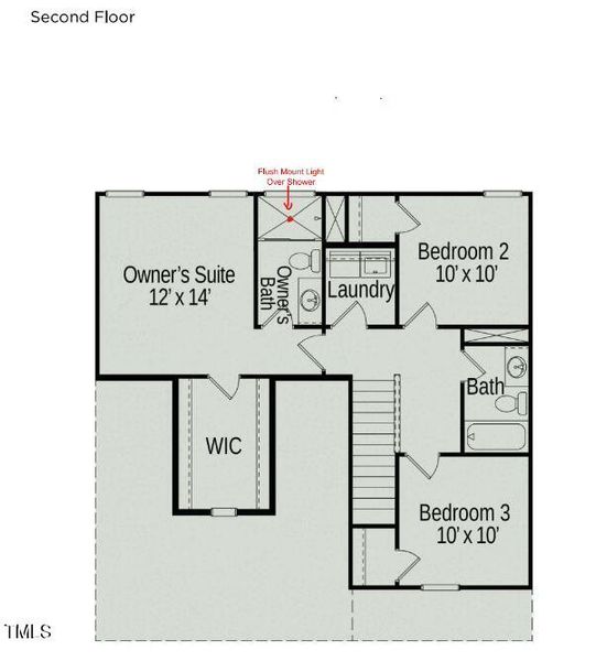 Second floor layout lot 37 BB