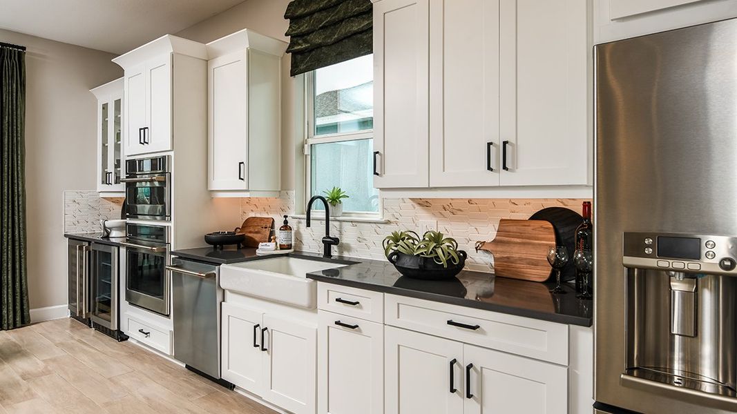 Representative furnished interior of a home built from the Pallazio by Taylor Morrison in Esplanade at Westview, Kissimmee (Image 11). Representative furnished interior of a home built from the Pallazio by Taylor Morrison in Esplanade at Westview, Kissimmee (Image 11).