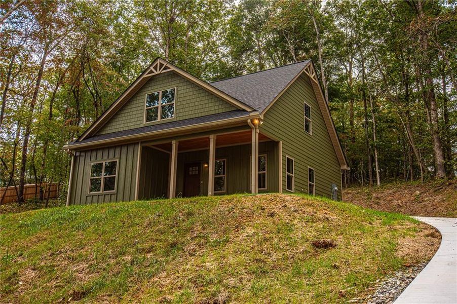 Exterior details and patio area of a home in , Dahlonega (Image 26).
