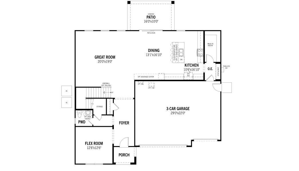 2D floor plan layout for the Redwood by Mattamy Homes in Rosewood Heights, San Tan Valley, AZ (Image 3). 2D floor plan layout for the Redwood by Mattamy Homes in Rosewood Heights, San Tan Valley, AZ (Image 3).