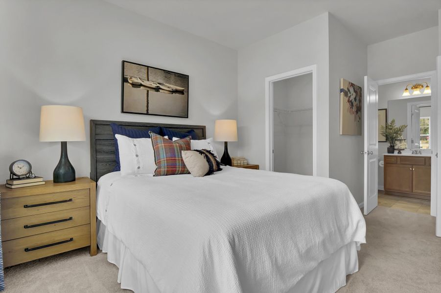Furnished interior view inside a new home in Fairway Woods at Wyboo, Manning (Image 27). Furnished interior view inside a new home in Fairway Woods at Wyboo, Manning (Image 27).