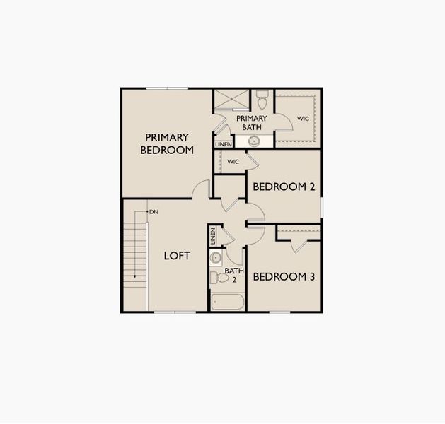 2D floor plan layout of this home in Brookshire at Legacy Hills, Celina, TX (Image 1).
