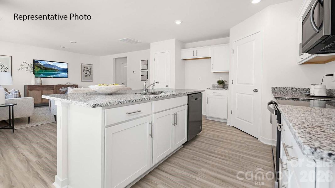 Furnished interior view inside a new home in Woodhaven at Chester, Chester (Image 2).
