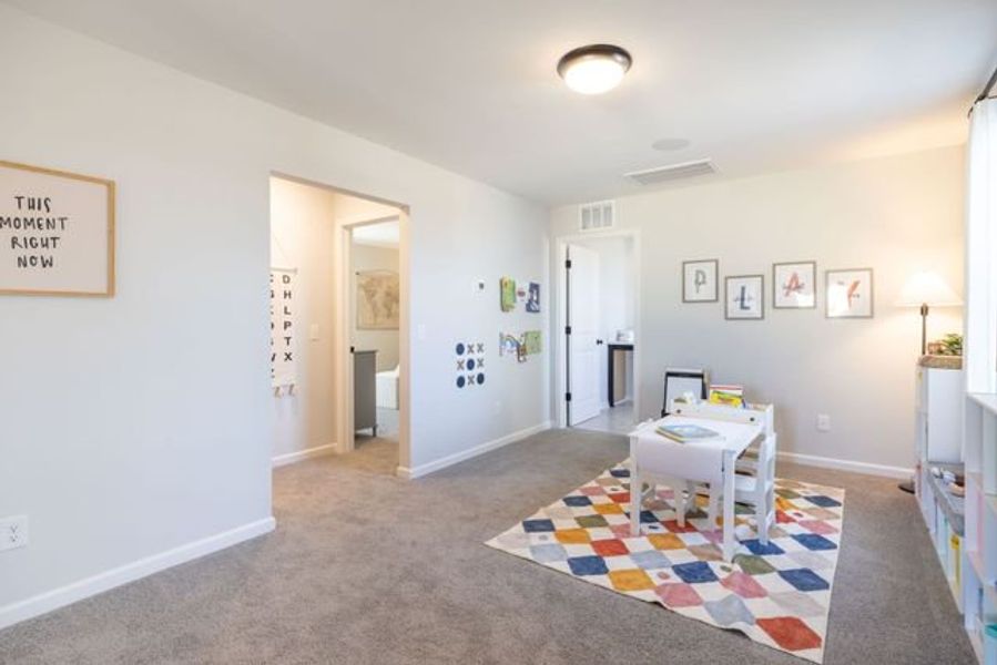 Representative furnished interior of a home built from the Reeves by True Homes in Morrow Brook, Albemarle (Image 15).