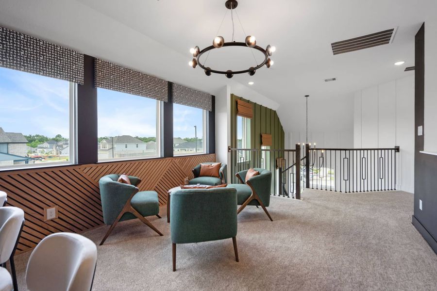 Representative furnished interior of a home built from the Durham by Chesmar Homes in Emory Glen, Magnolia (Image 8).
