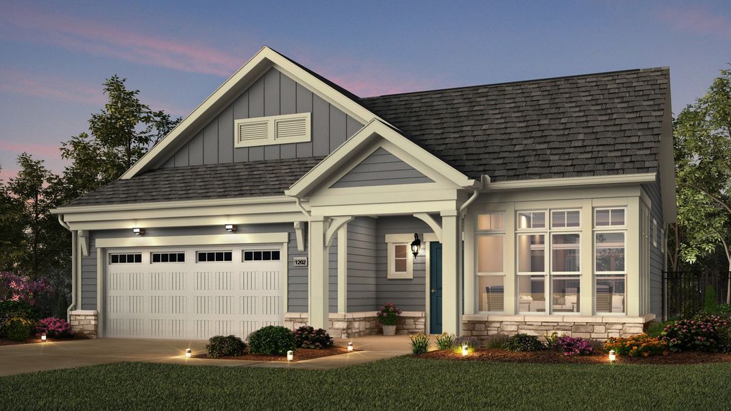 Representative exterior photo of a completed home built from the Palazzo by Epcon Communities in The Grove at Haven Hill, Lenoir City, TN (Image 25). Representative exterior photo of a completed home built from the Palazzo by Epcon Communities in The Grove at Haven Hill, Lenoir City, TN (Image 25).
