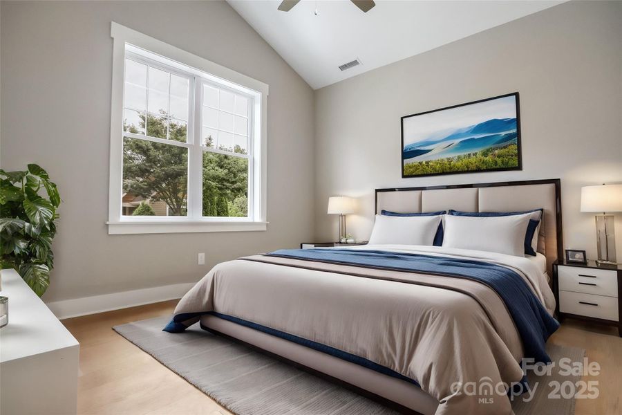 Virtually stage second bedroom on main level