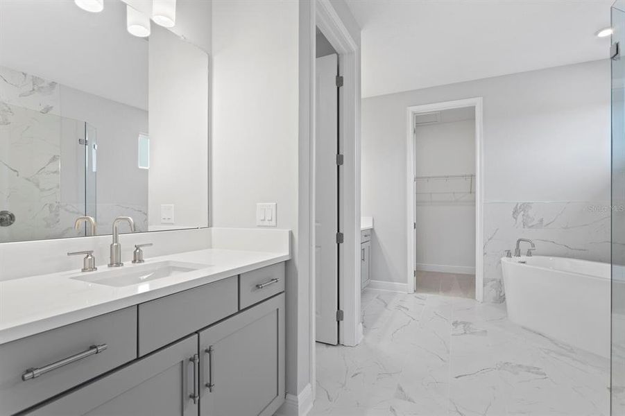 Furnished interior view inside a new home in , Tampa (Image 26).