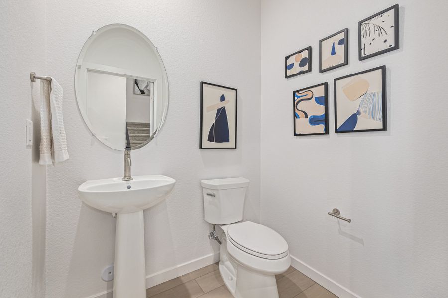 Furnished interior view inside a new home in The Vistas at West Mesa, Colorado Springs (Image 26).