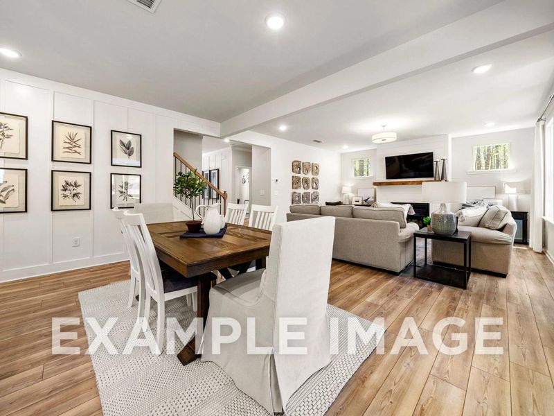 Representative furnished interior of a home built from the The Hickory B by Davidson Homes LLC in Melody Lakeside Estates, Buford (Image 20).