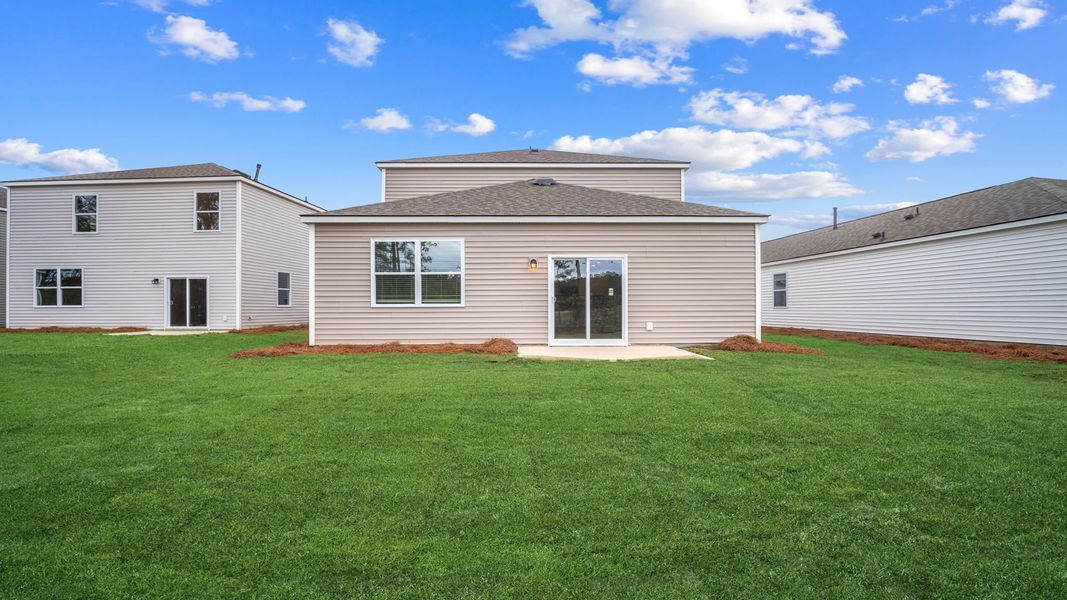 Exterior details and patio area of a home in The Retreat at East Argent, Ridgeland (Image 3).