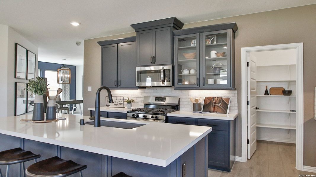 Furnished interior view inside a new home in Prairie Green, Converse (Image 11). Furnished interior view inside a new home in Prairie Green, Converse (Image 11).