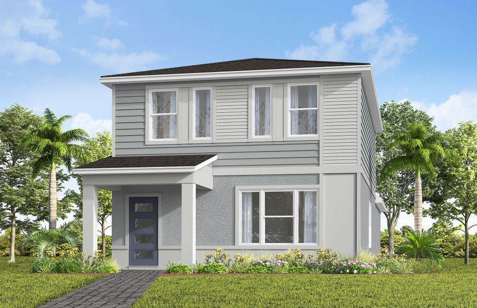 Representative exterior photo of a completed home built from the Benton by Pulte Homes in Lakehaven Estates, Clermont, FL (Image 10).