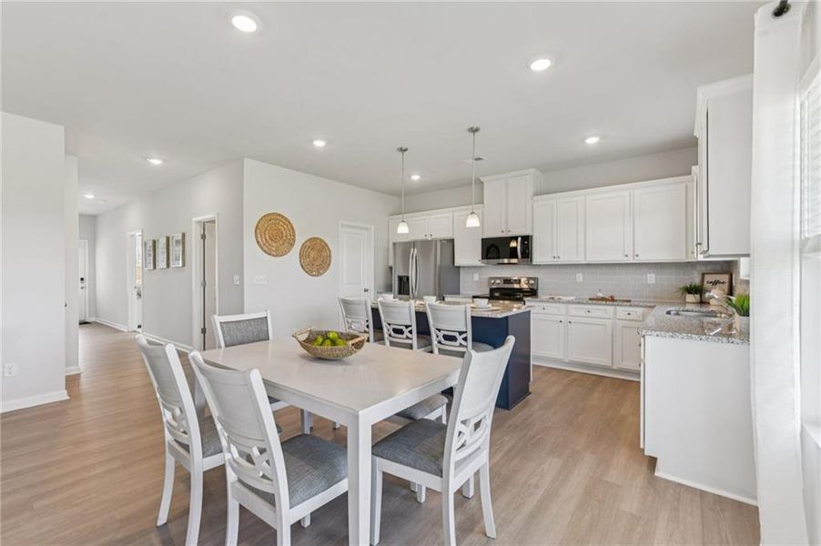 Furnished interior view inside a new home in The Hills at Cedar Creek, Winder (Image 20).