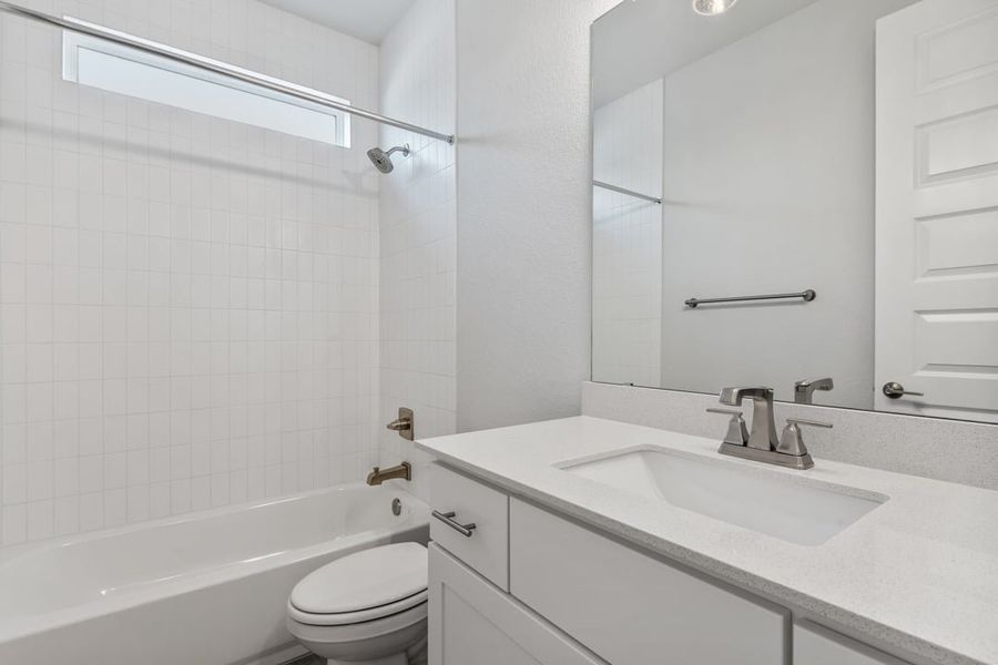 Furnished interior view inside a new home in Park Collection at Lariat, Liberty Hill (Image 17). Furnished interior view inside a new home in Park Collection at Lariat, Liberty Hill (Image 17).