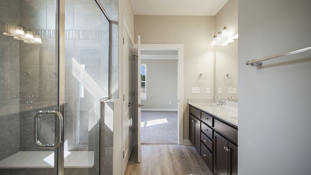 Representative furnished interior of a home built from the The Oceanside by Chesapeake Homes in Bridgewater - Shorehaven Village, Little River (Image 5).