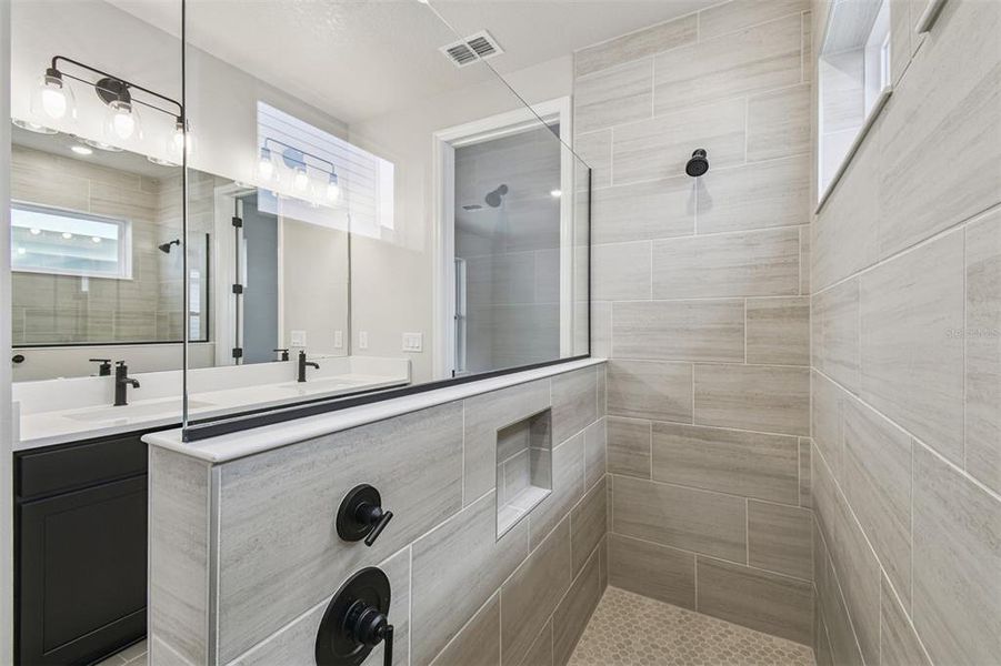 Furnished interior view inside a new home in Weslyn Park in Sunbridge 34', St. Cloud (Image 17).