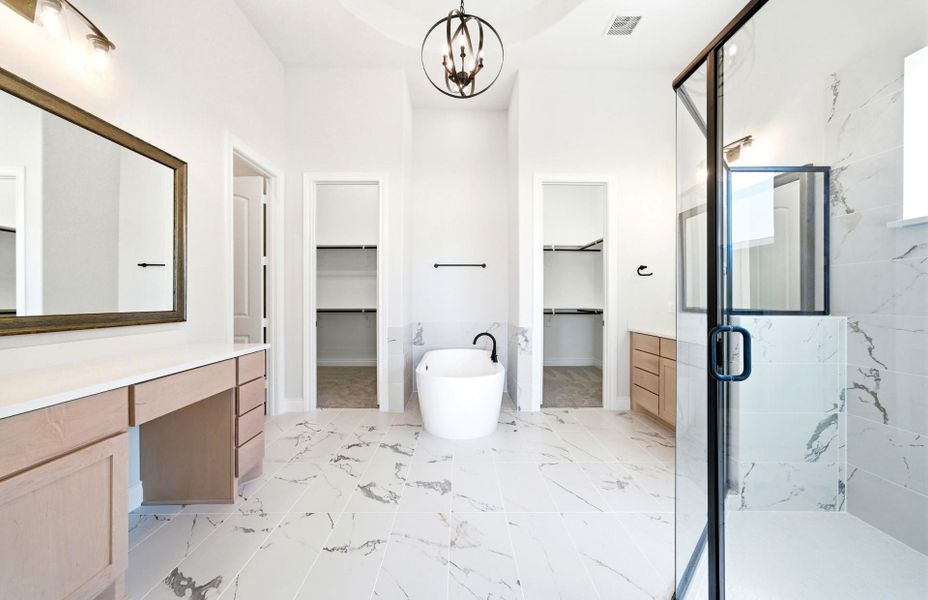 Furnished interior view inside a new home in The Highlands 55′, Porter (Image 9).