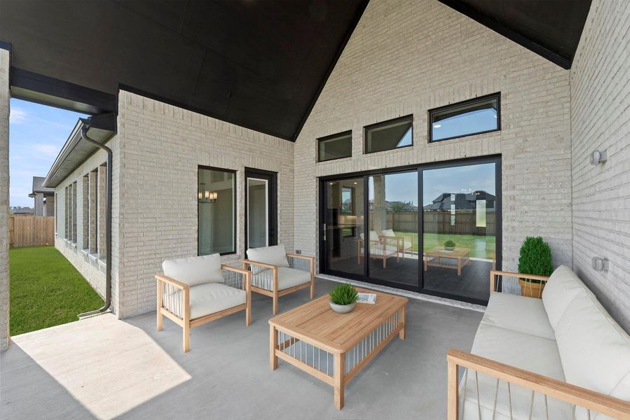 Virtually Staged Outdoor Living Area